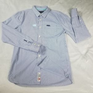 Superdry Blue Striped London Button Down